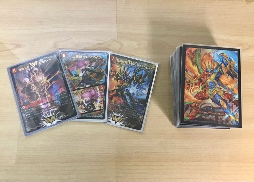 ドラゴン×ドラグハートの王道【モルトNEXT】デッキ&2重スリーブ 《炎龍