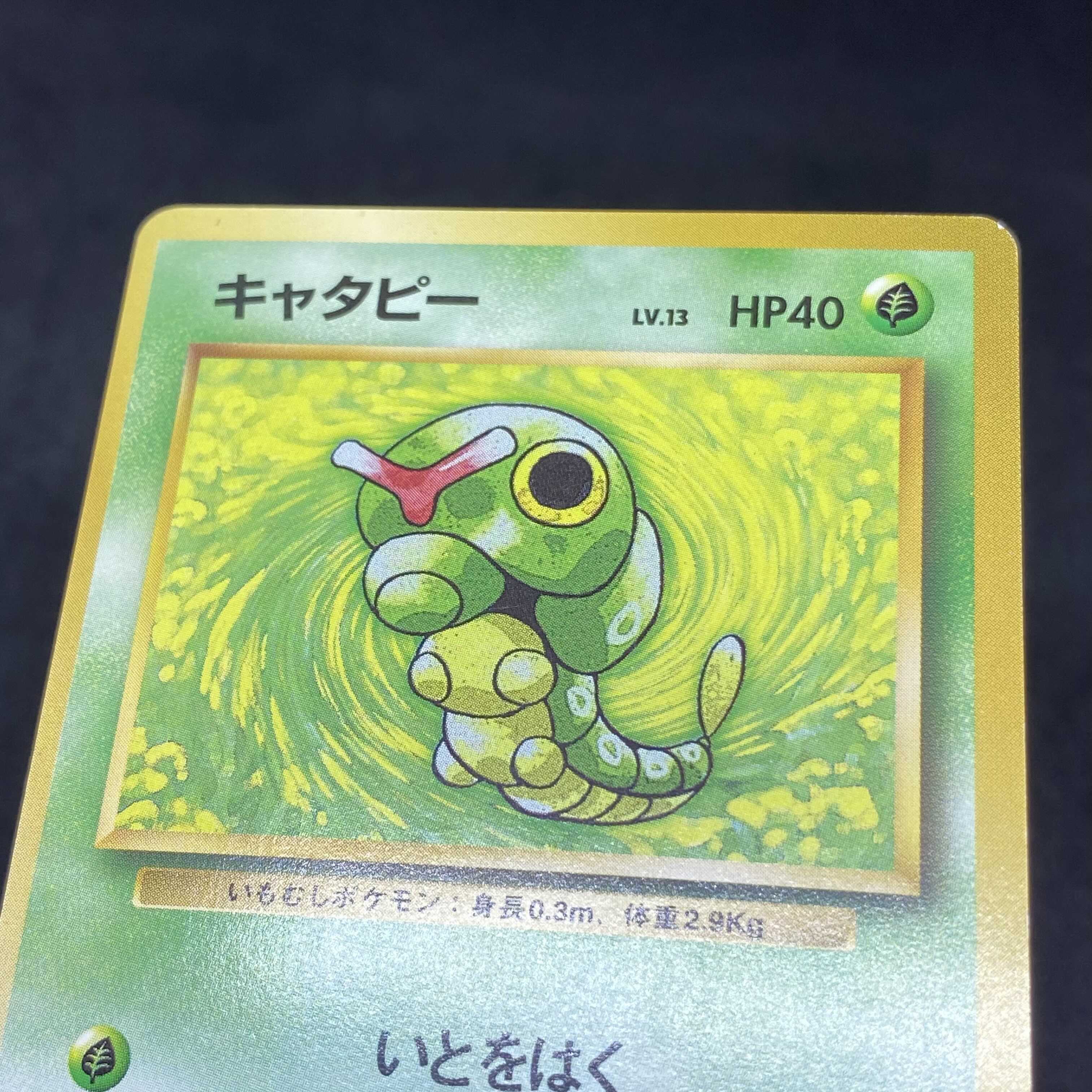 ポケモンカード 旧裏面 キャタピー 初版 マークなし 1枚の通販 希少