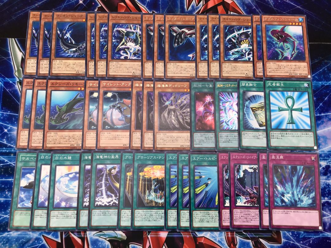 本格構築 【シャークデッキ】 メイン＆EX15＆スリーブ セット 1枚