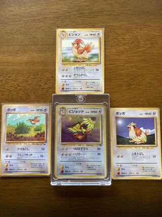良品!! ピジョット 進化セット☆ ポケモン ポッポ ピジョン ポケカ 旧