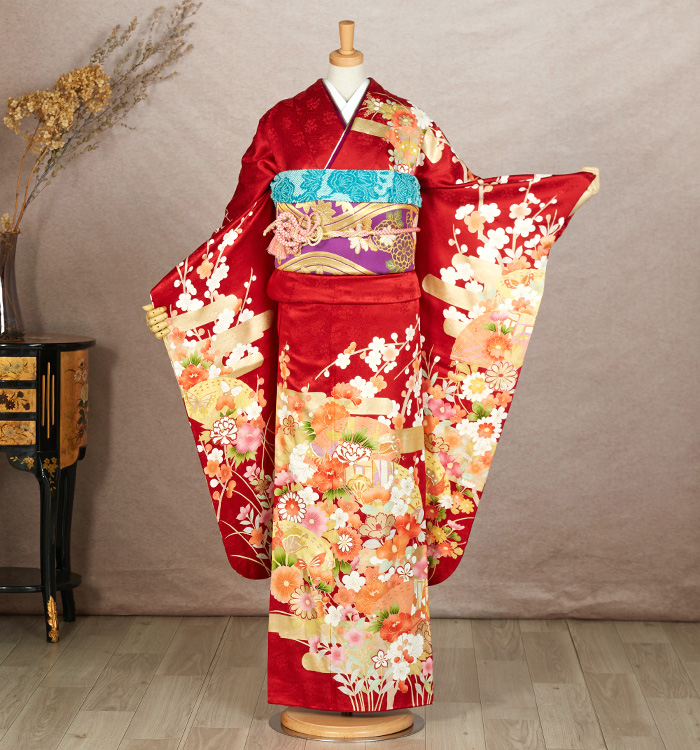 京友禅 振袖（専用襦袢付）No.EA-2462-Mサイズの通販｜きもの365