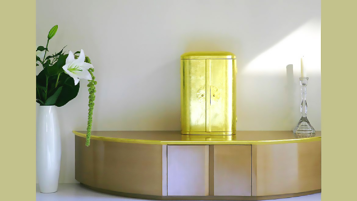 厨子仏壇「日輪（にちりん）」本金箔 | モダン厨子仏壇の匠工芸