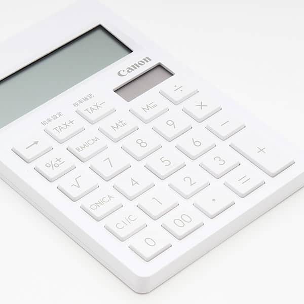 キヤノン シンプルスマートシリーズ ピュアホワイト電卓（12桁） SI