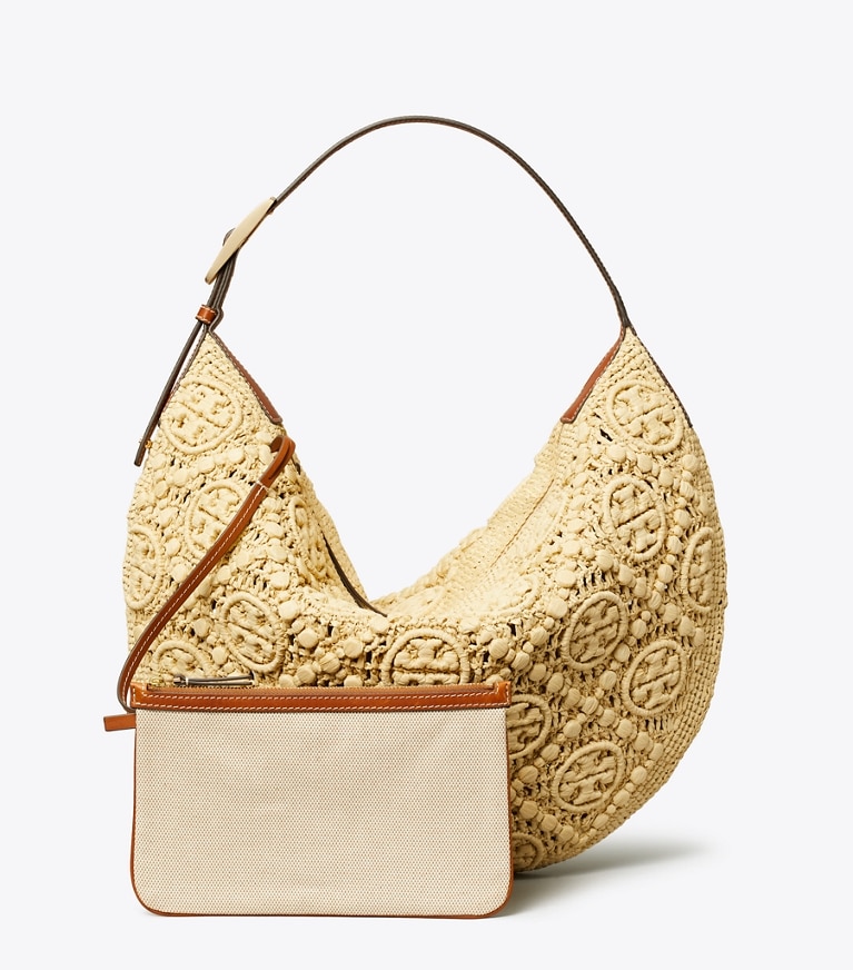 Tモノグラム ラフィア バルーンバッグ: レディース ホーボーバッグ