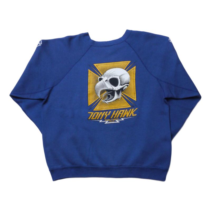 Used】 VINTAGE SWEAT POWELL [Tony Hawk] - VINTAGE TOPS-| South