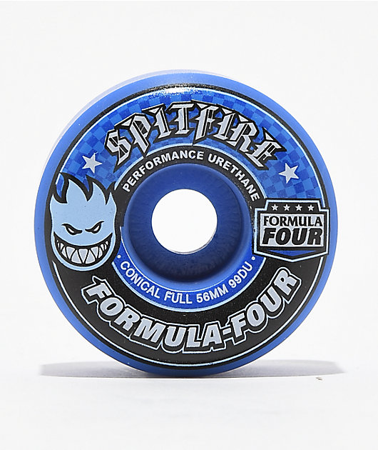 Spitfire Formula Four Full Conical 56mm 99a Blue Skateboard Wheels