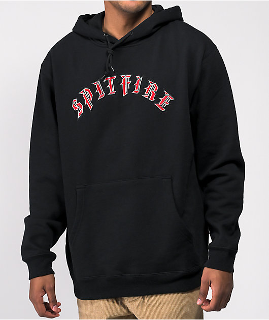 Spitfire Old English Black Hoodie | Zumiez
