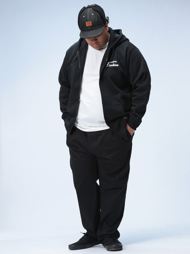 パーカー 裏起毛 ワンポイント刺繍 フルジップ トップス フード 暖かい