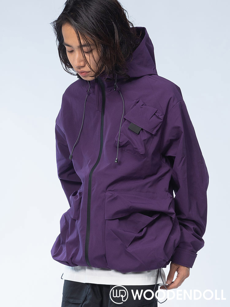 WOODENDOLL (ウッディンドール) 無地 フラップポケット フード付き