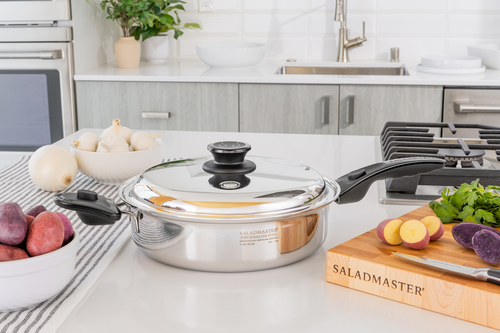 サラダマスター ステンレスフライパン M ハンドル付き 新品 サラダ