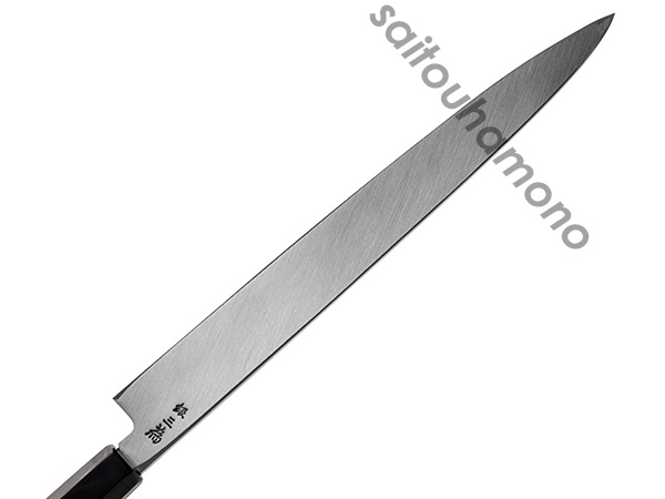 堺孝行銀三鋼本霞研和包丁黒丹八角柄の通販「サイトウ刃物店」