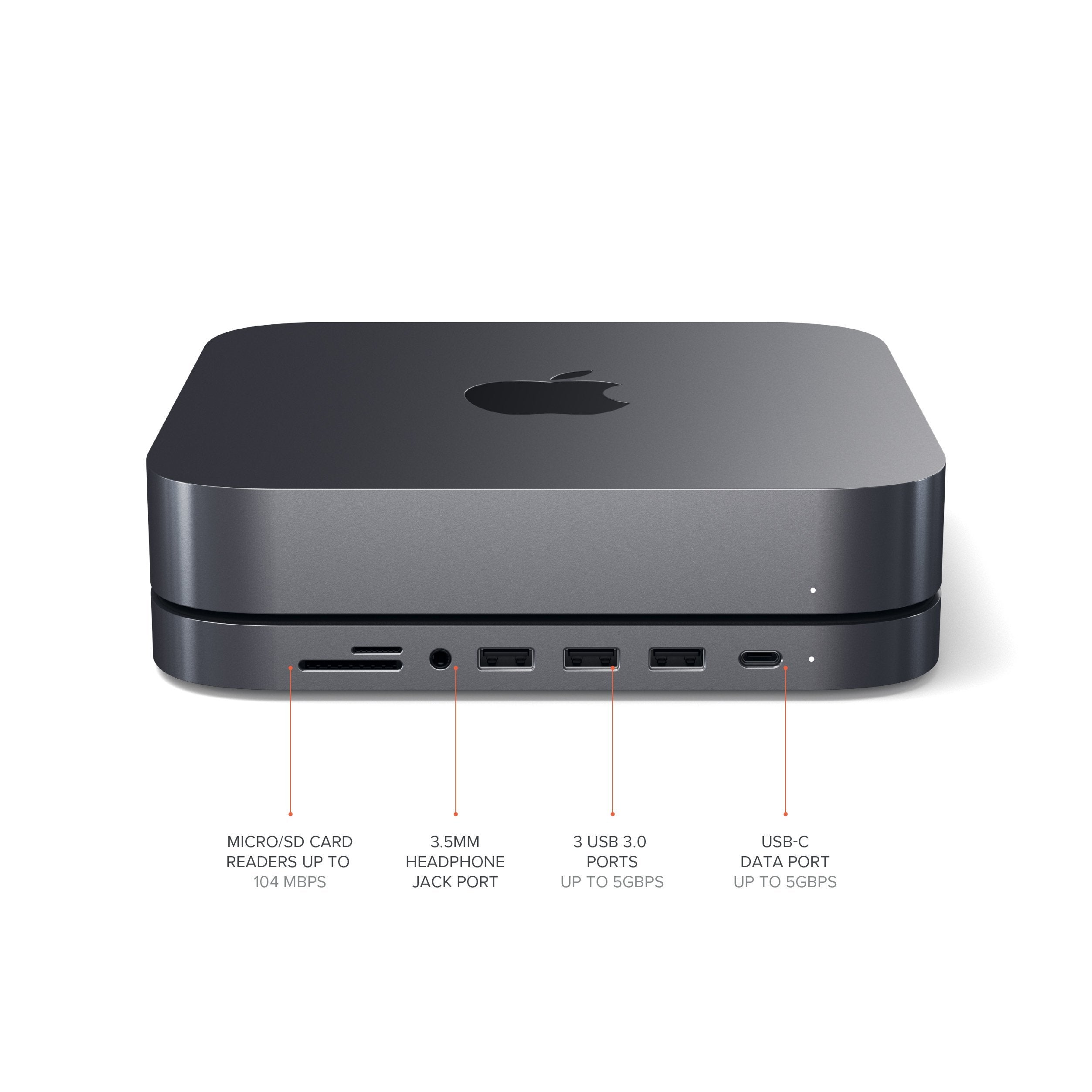Type-C Stand & Hub for Mac Mini | Front Ports – Satechi