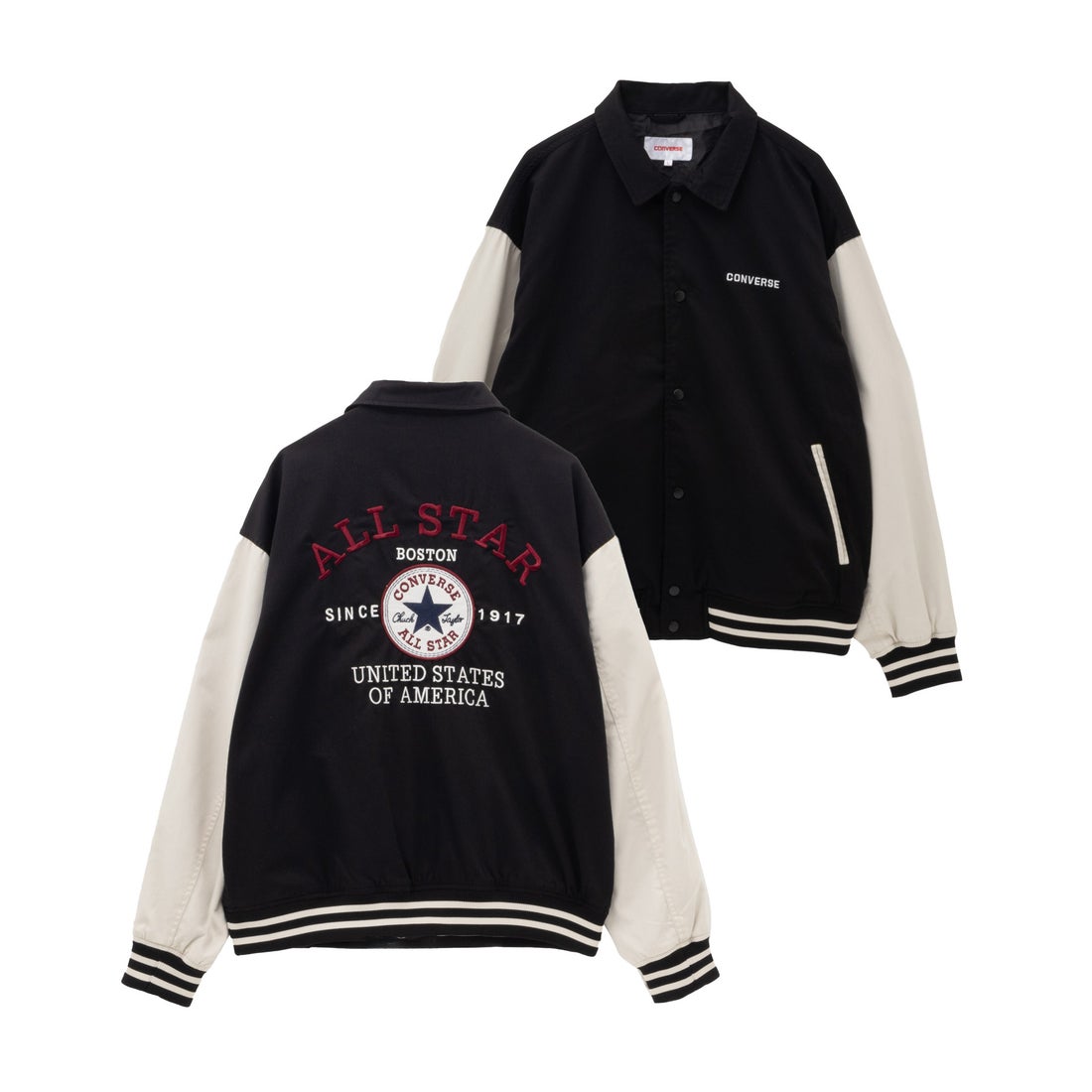 コンバース CONVERSE 襟付きスタジアムジャケット （インディゴデニム