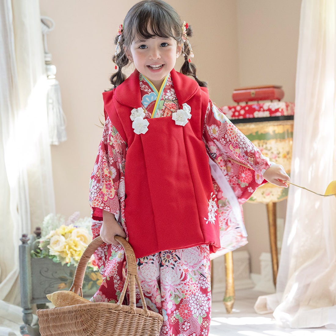 キャサリンコテージ Catherine Cottage 七五三被布3点セット