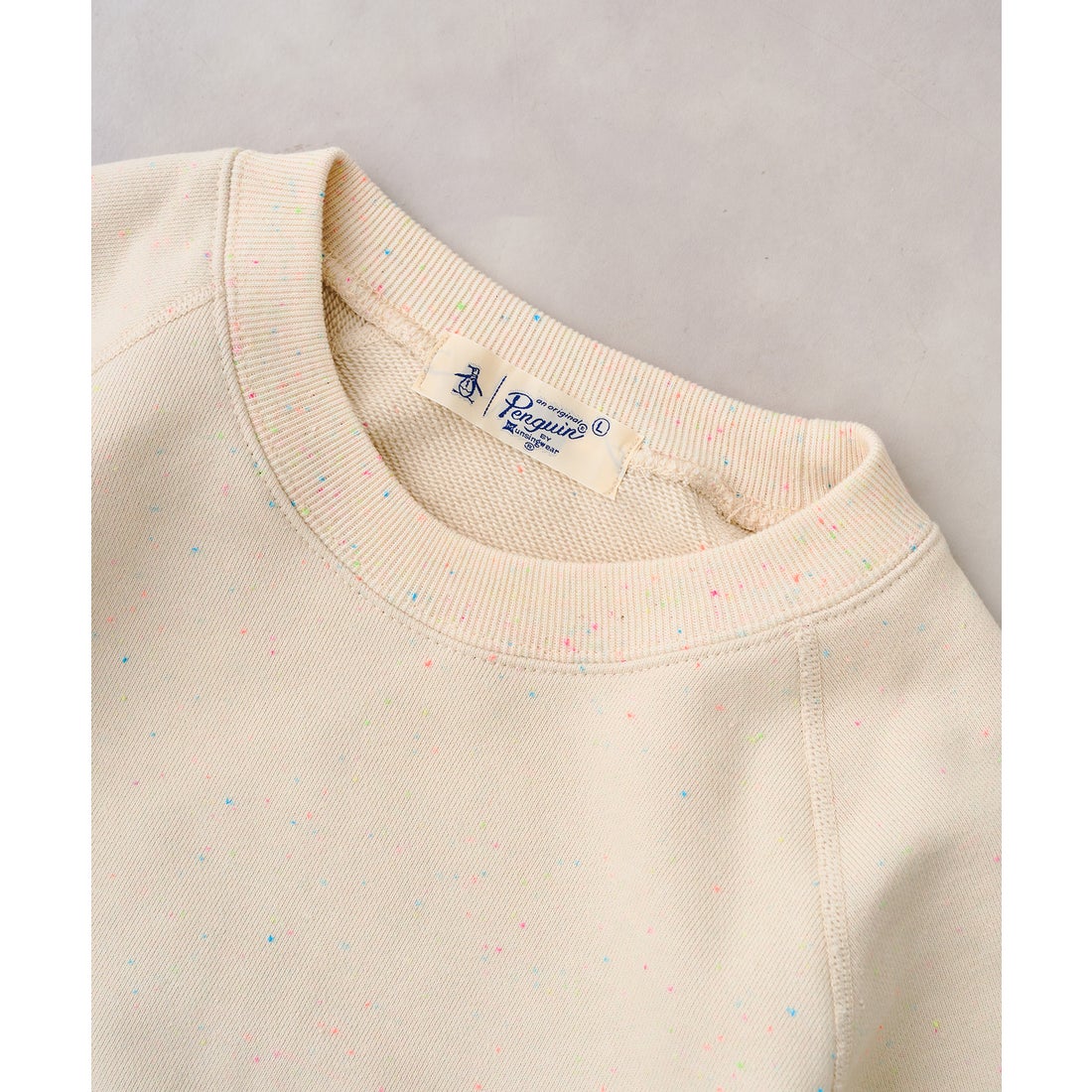 penguin BY MUNSINGWEAR 【penguin BY CLUBHAUS】Colour nep Crew neck