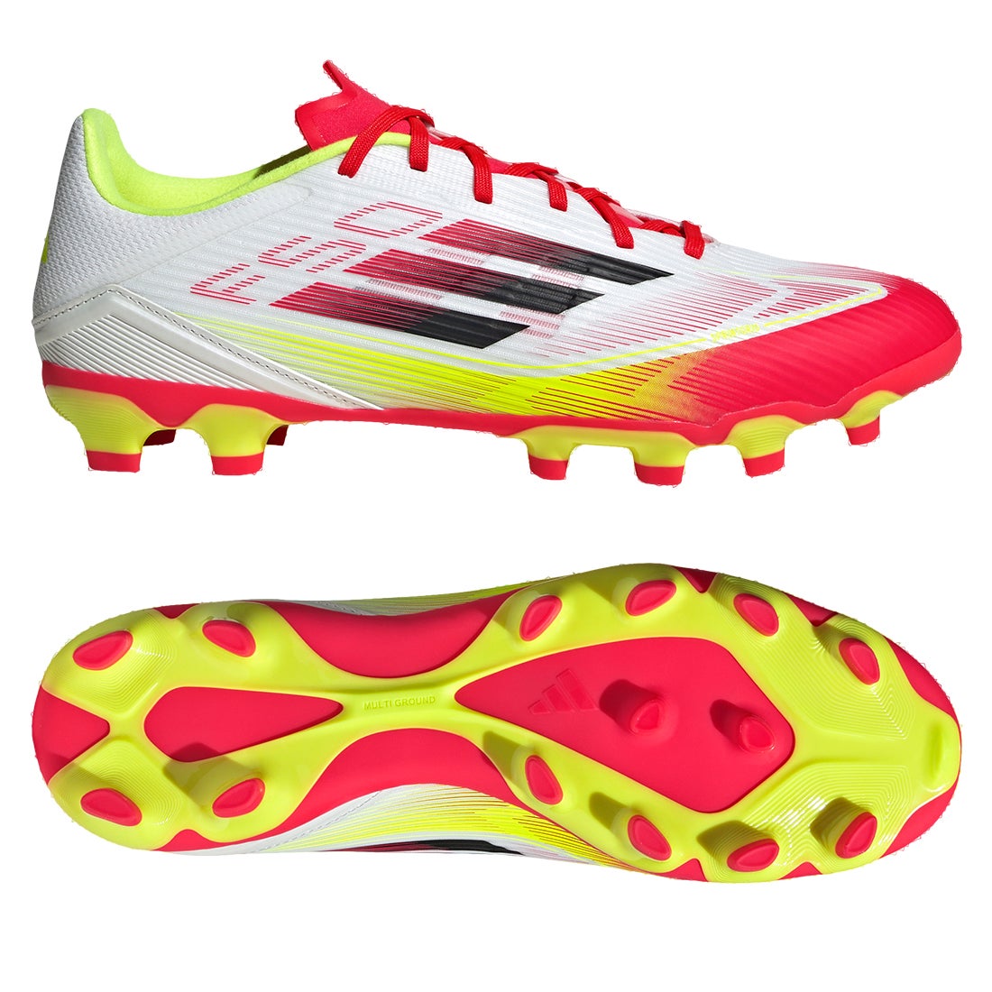 adidas アディダス F50 LEAGUE HG/AG (ホワイト/レッド/イエロー