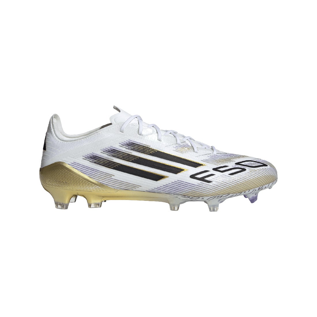 adidas アディダス F50 ELITE FG(ホワイト×ブラック×ゴールド) NMR09