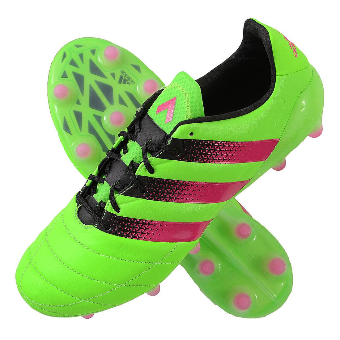 adidas アディダス エース 16.1 FG/AG LE(グリーン×ピンク) KCU26