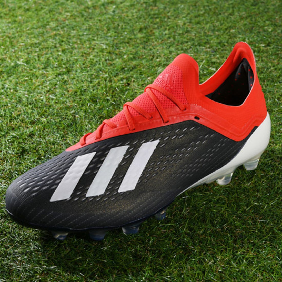 adidas アディダス エックス 18.1-ジャパン HG/AG(ブラック×レッド