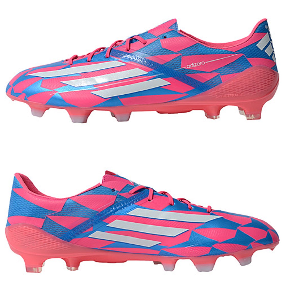adidas アディダス アディゼロ F50 FG(ピンク×サックス) ILO39 M17677