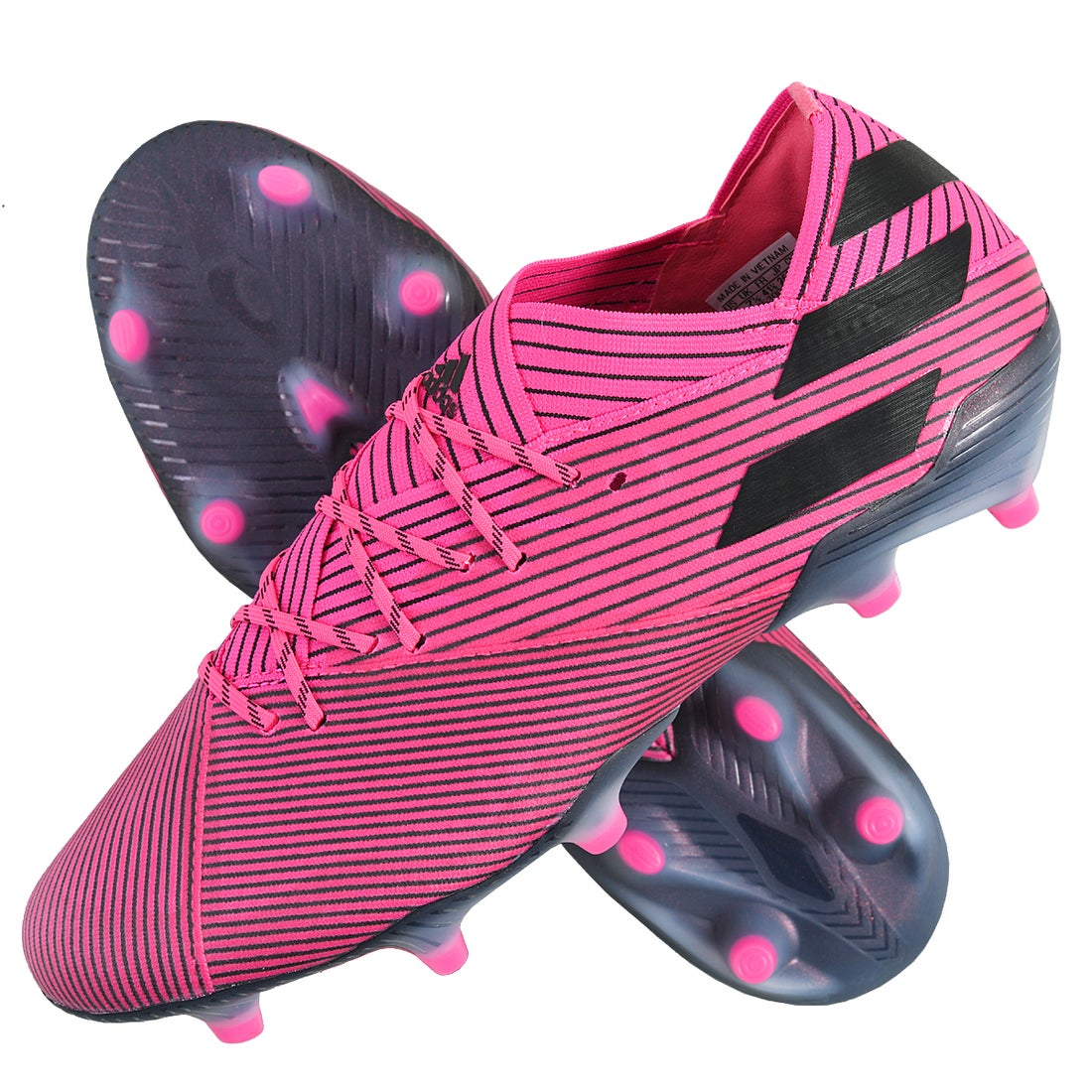 adidas アディダス ネメシス 19.1 FG(ピンク×ブラック) F34407