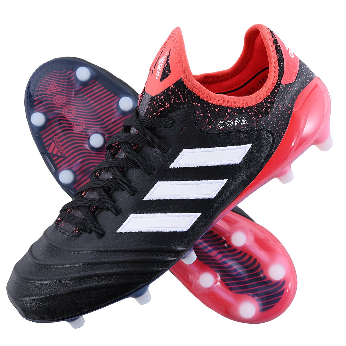 adidas アディダス コパ 18.1 FG/AG(ブラック×ピンク) CM7663 コア