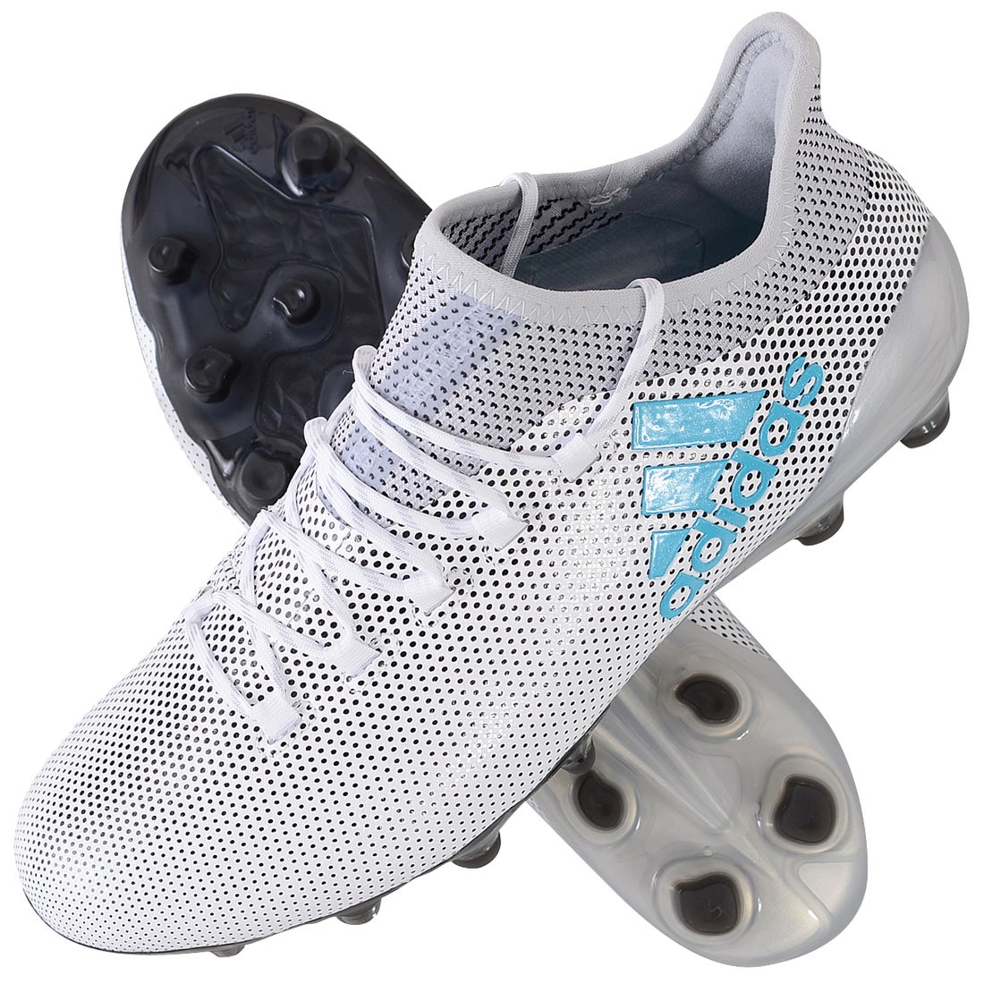 adidas アディダス エックス 17.1-ジャパン HG(ホワイト×エメラルド