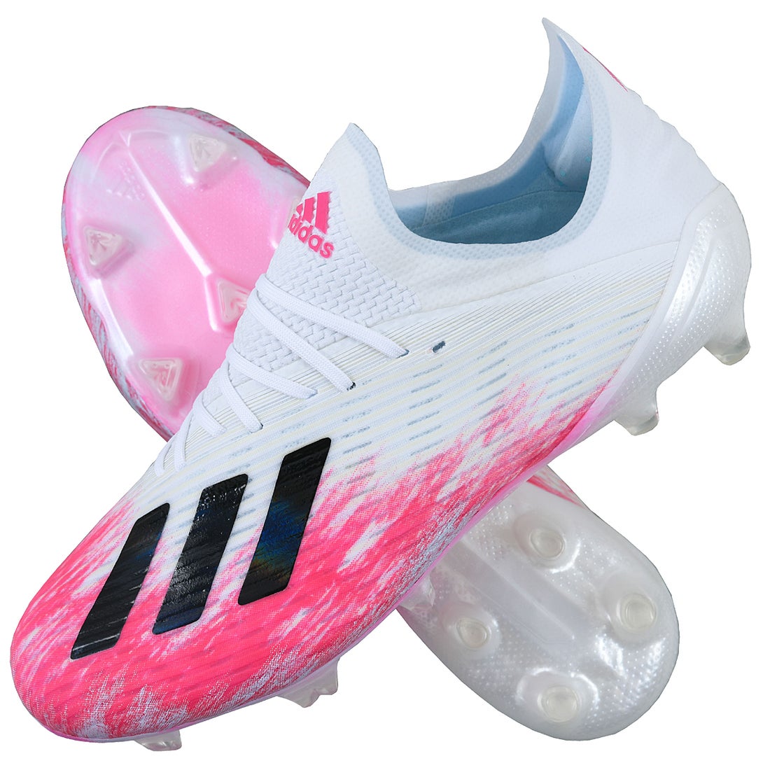 adidas アディダス エックス 19.1 FG(ホワイト×ピンク) EG7125 フット