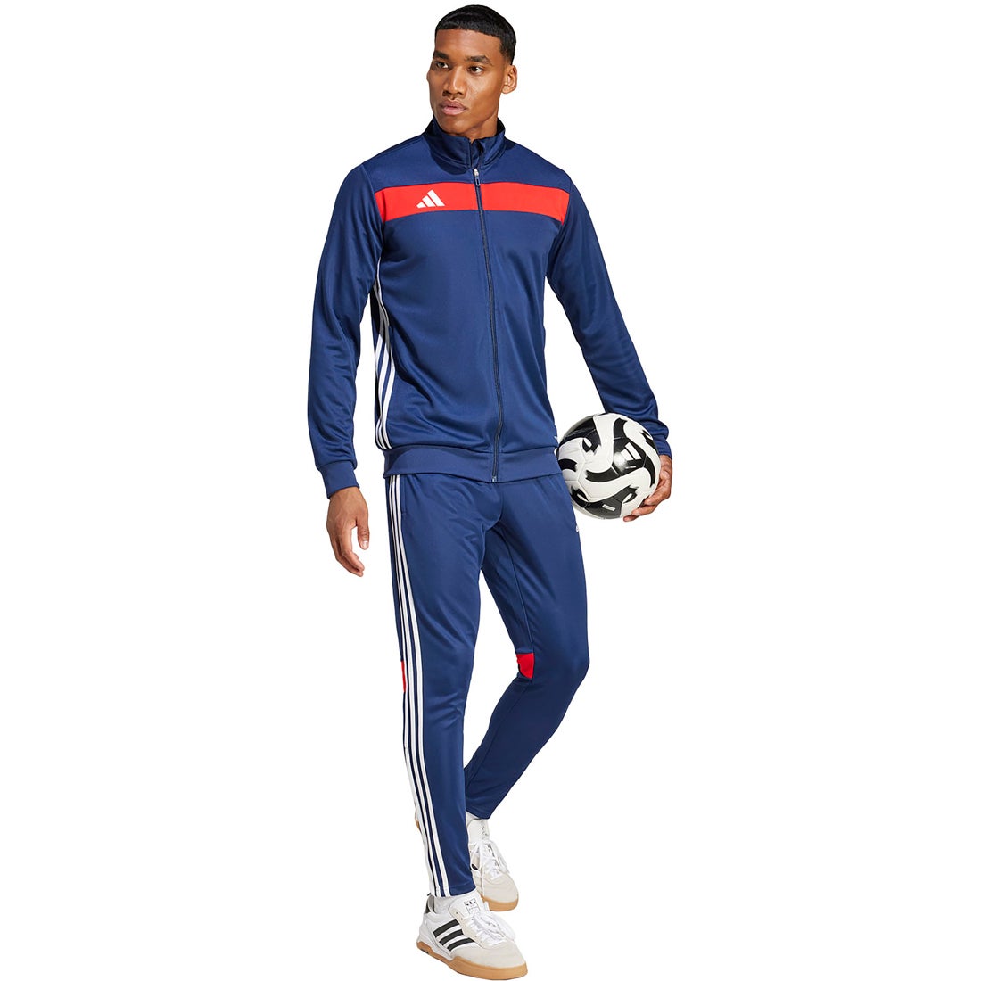 adidas アディダス TIROESトラックスーツ(ネイビー) KPQ85 JD0467