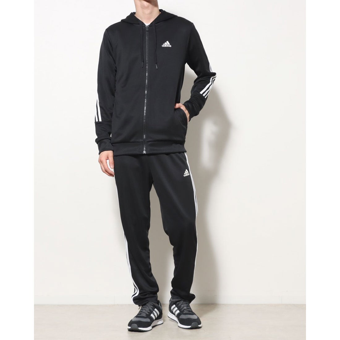 アディダス adidas メンズ ジャージ上下セット M 3S DK トラックスーツ