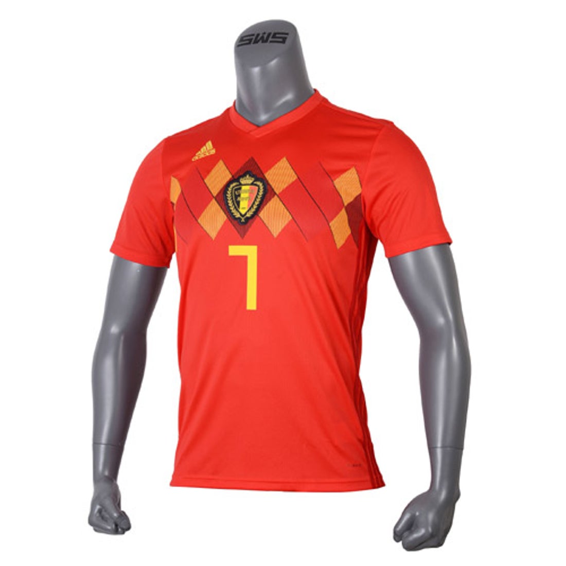 adidas ベルギー代表 2018 ユニフォーム ホーム 半袖 レプリカ #7.デ