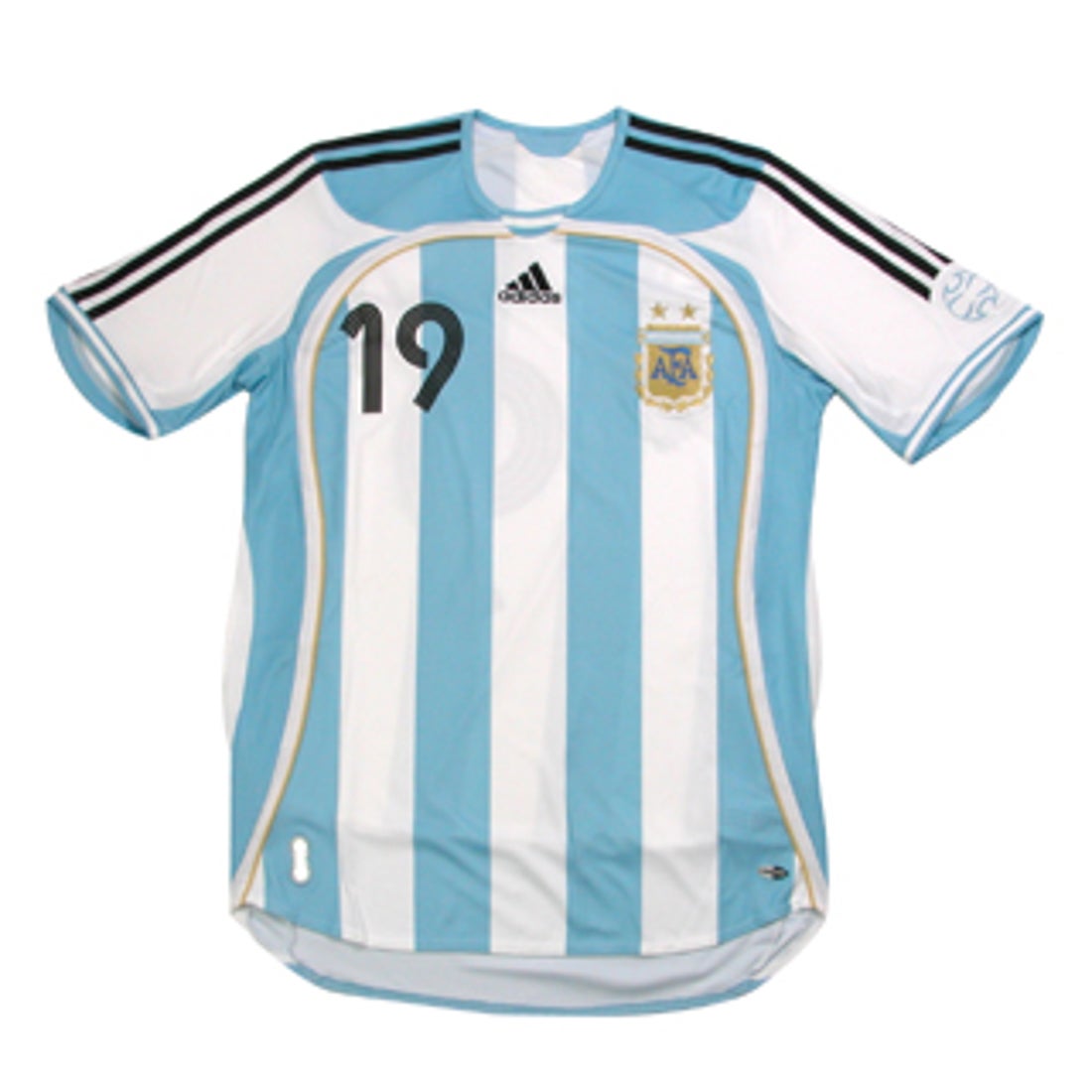 adidas アルゼンチン代表 06/07 ユニフォーム ホーム 半袖 #19 メッシ