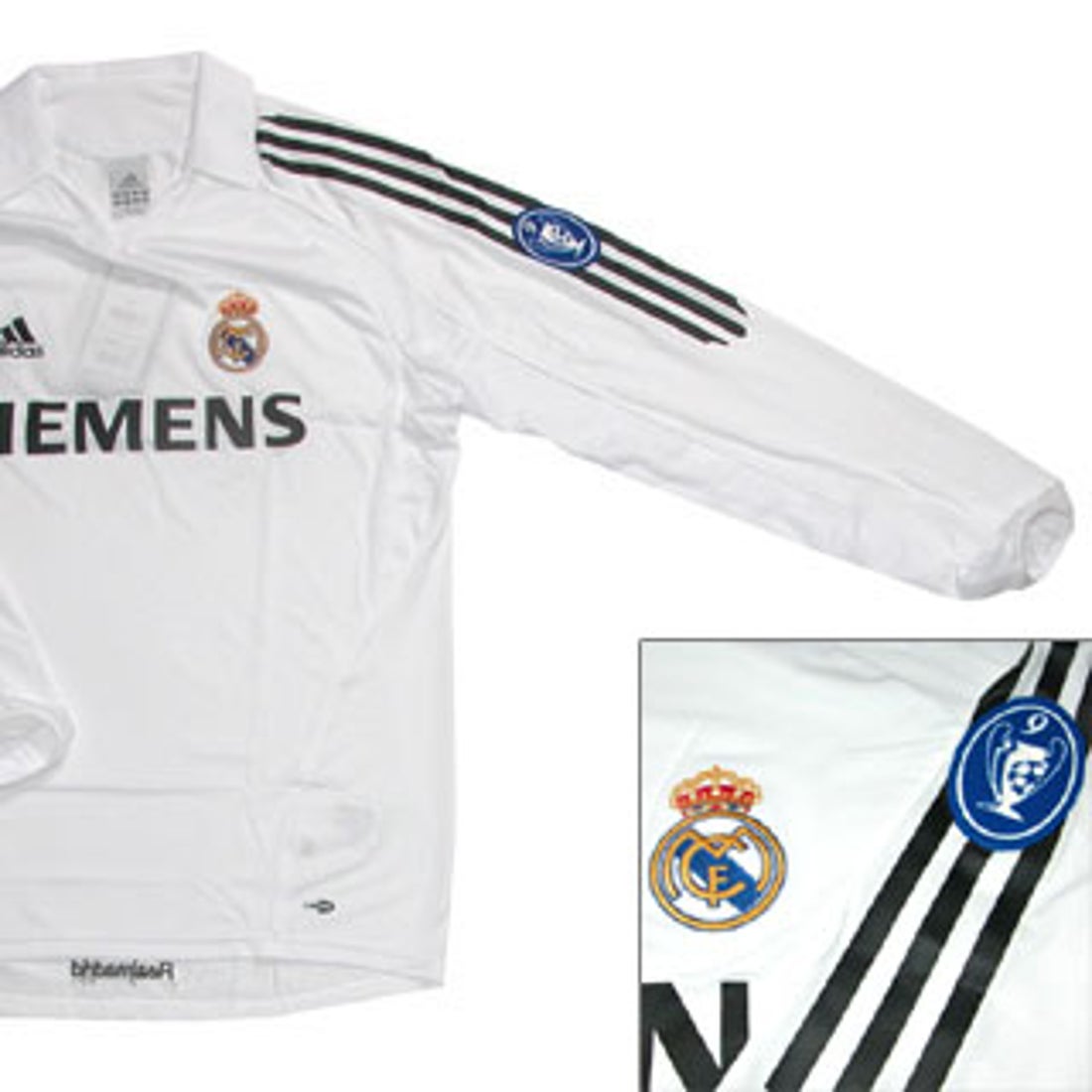 adidas レアルマドリード 05/06ホーム長袖ユニフォーム チャンピオンズ