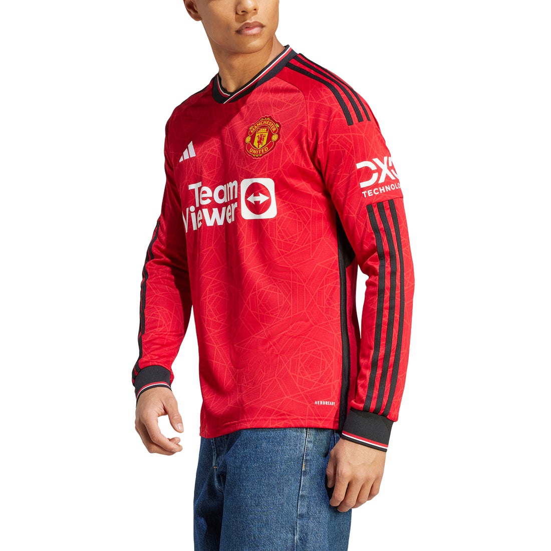 adidas マンチェスターユナイテッド 23/24 ユニフォーム ホーム 長袖