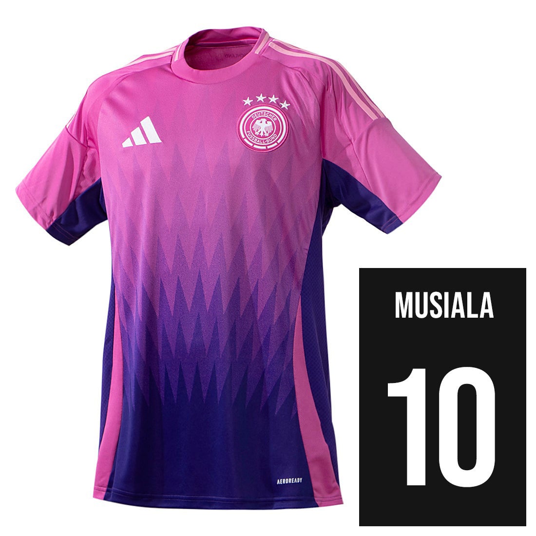 adidas ドイツ代表 2024 ユニフォーム アウェイ 半袖 レプリカ #10