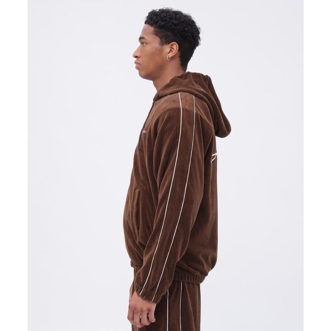 アヴィレックス AVIREX VELOUR ZIP PRAKA CURSIVE LOGO / ベロア