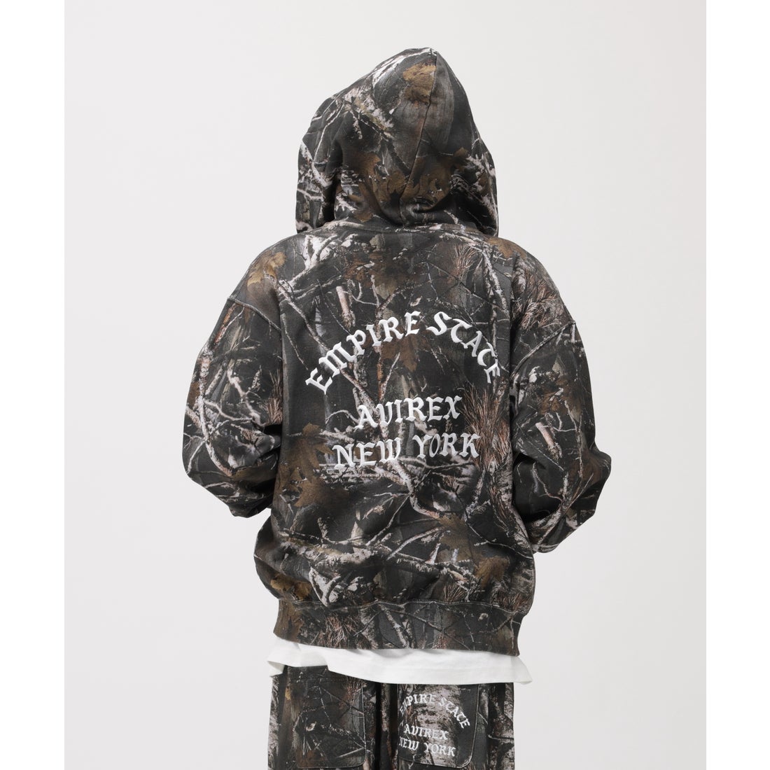 アヴィレックス AVIREX ZIP UP HOODIE＂REAL TREE CAMO＂ （カモ4