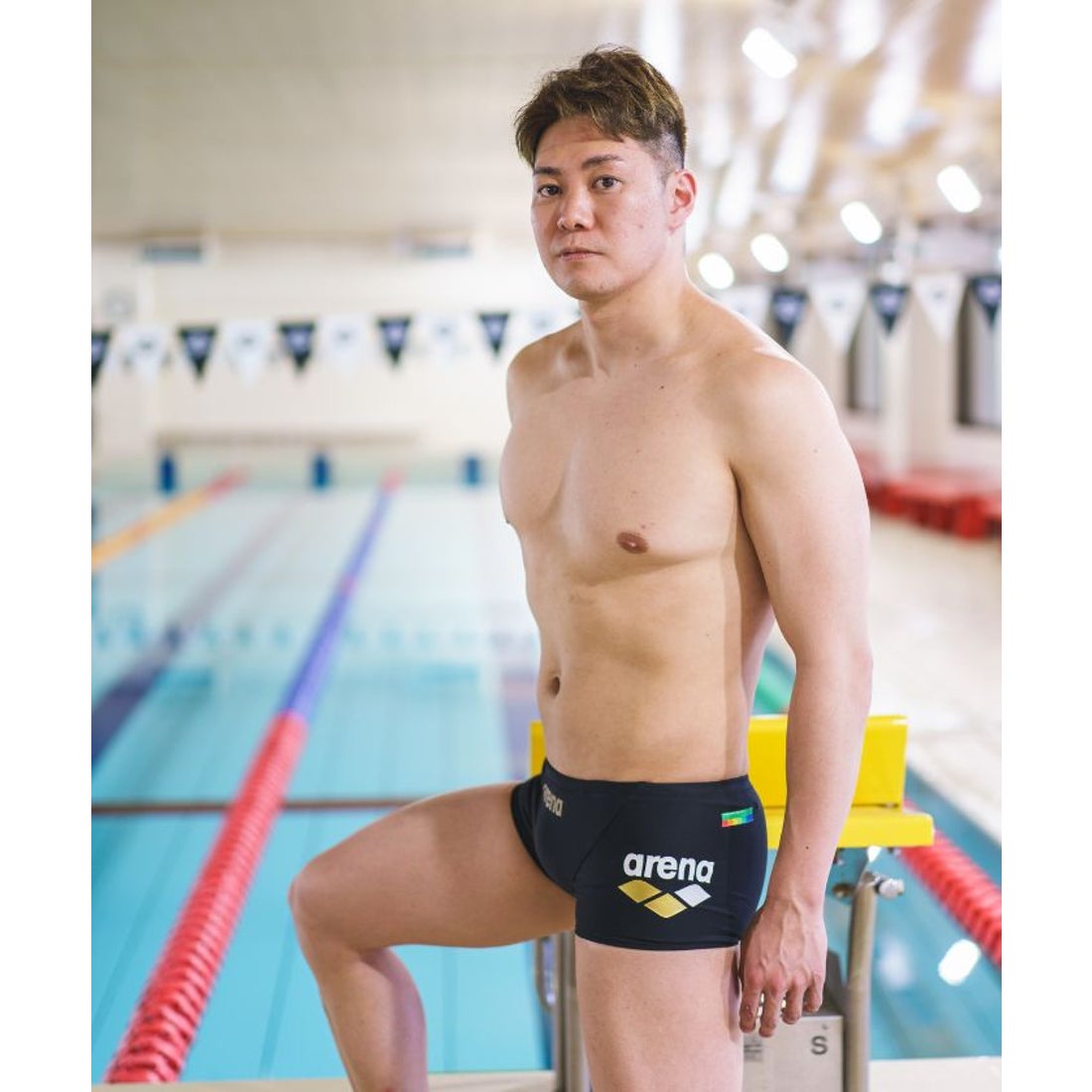 アリーナ arena 【タフスーツ】トレーニングスパッツ（ショートレッグ