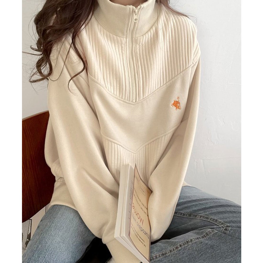 太*郎様 いわきFC Under Armour ハーフジップシャツ ベージュ ト UA