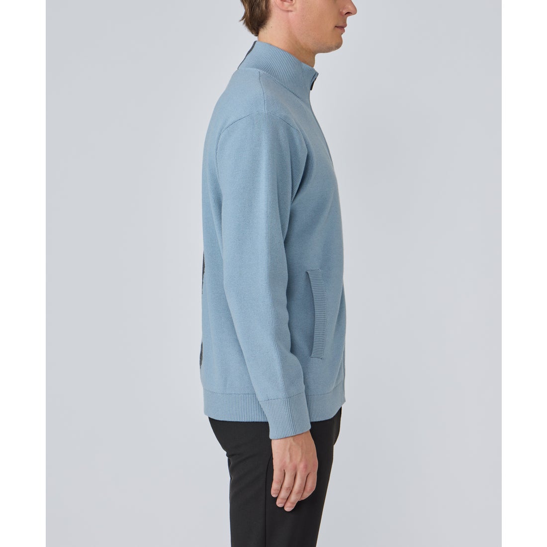 デサントゴルフ DESCENTE ゴルフ 防風裏地付きリブ編みフルジップ