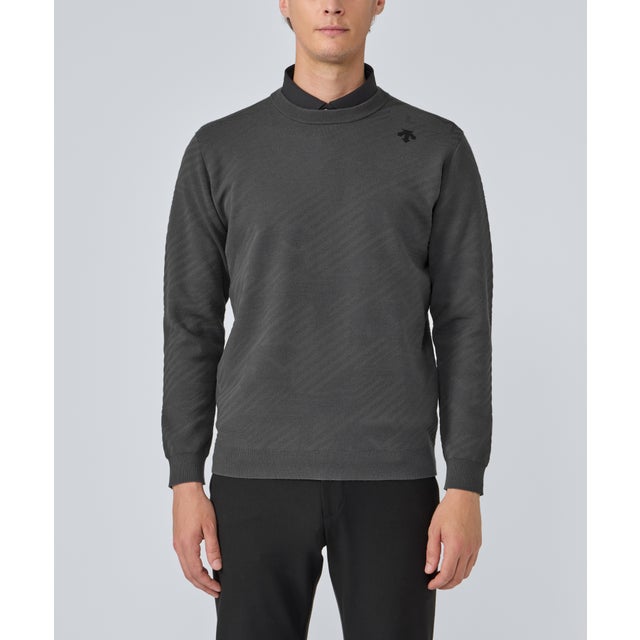 デサントゴルフ DESCENTE ゴルフ ボーダー柄モールタートルネック