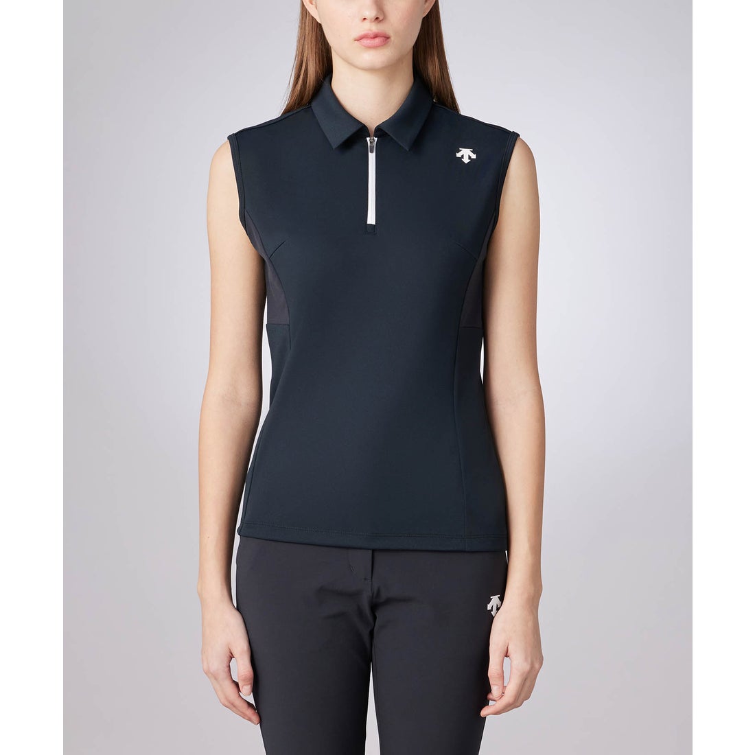 デサントゴルフ DESCENTE ゴルフ ハーフジップスリーブレスシャツ