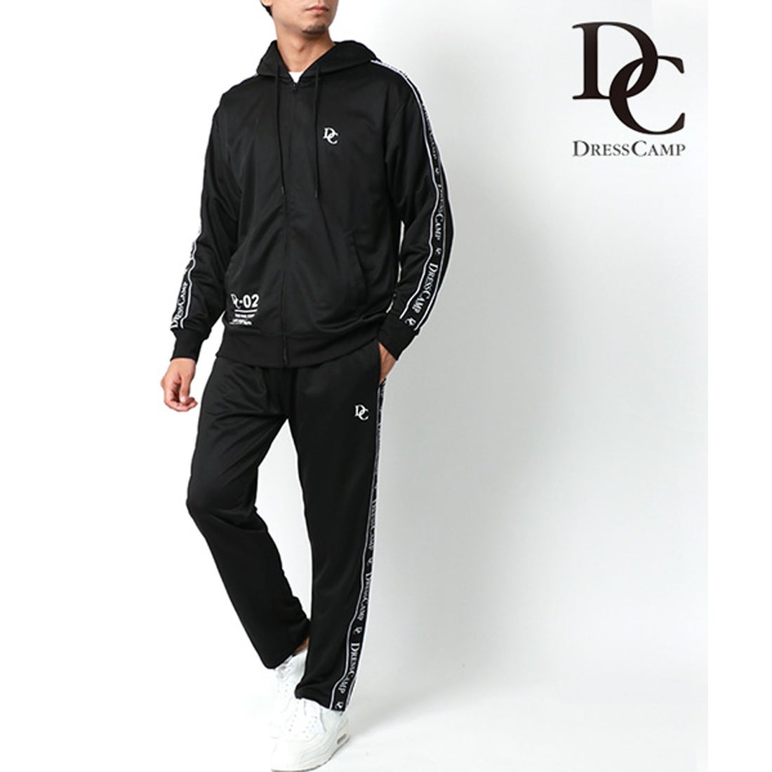 ドレスキャンプ DRESSCAMP ジャージ フルジップパーカー×トラック