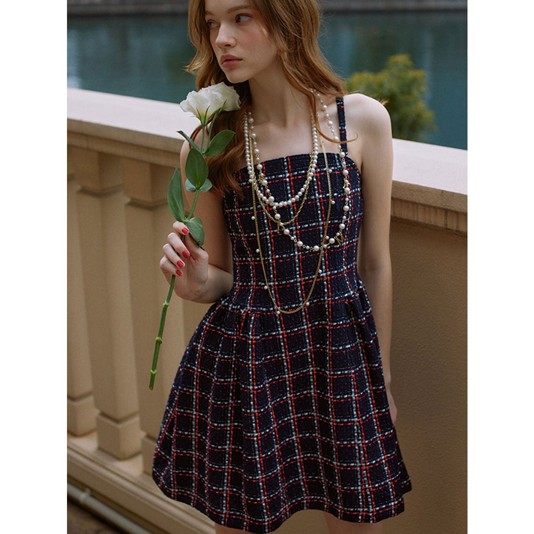 エイミーイストワール EIMY ISTOIRE eimy ribbon ツイードベアミニ