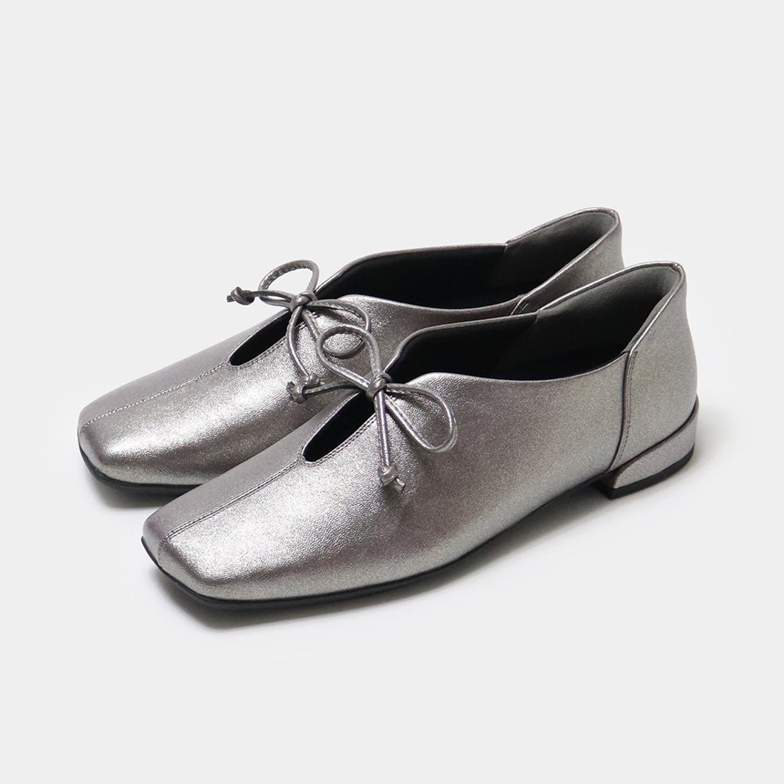 撥水ストレッチスクエアバレエ261 （ダークシルバー） -fitfit