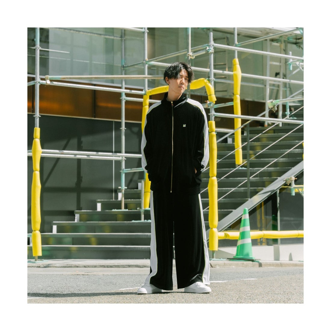 公式限定】ベロア フルジップジャケット セットアップ対応 メンズ