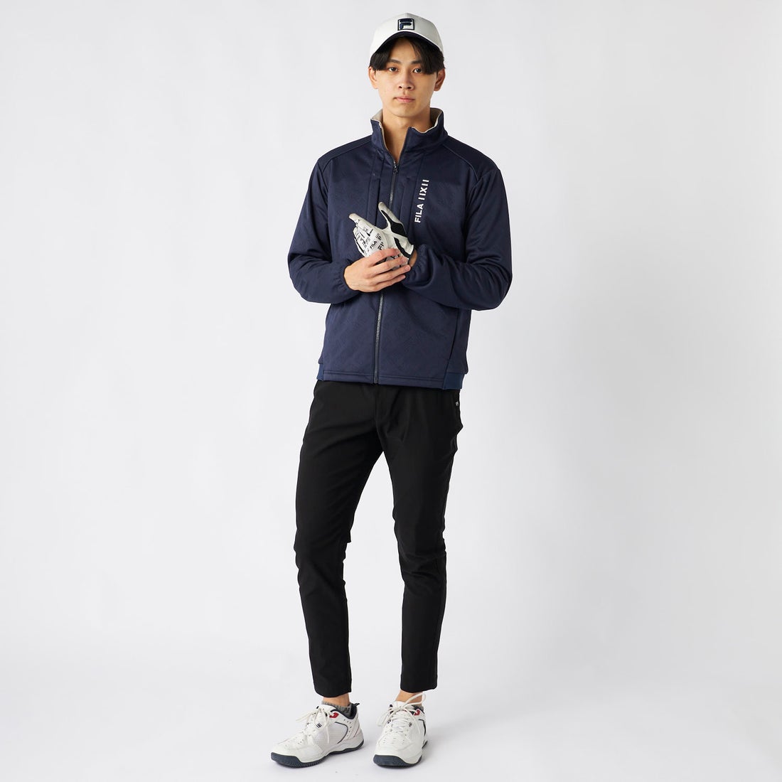 ゴルフ】キルトボンディングブルゾン / メンズ （NV） -FILA（フィラ