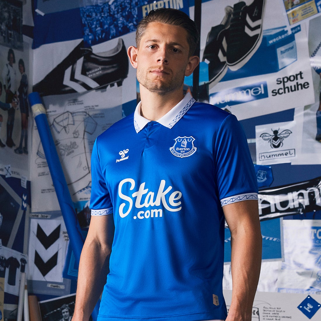 hummel エヴァートン 23/24 ユニフォーム ホーム 半袖 HM223713 7002