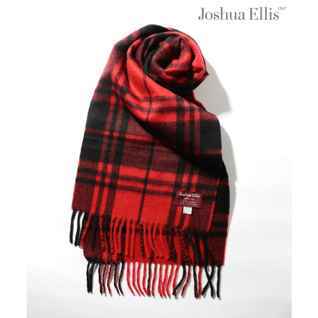 ジョシュアエリス Joshua Ellis マフラー ストール 無地 チェック