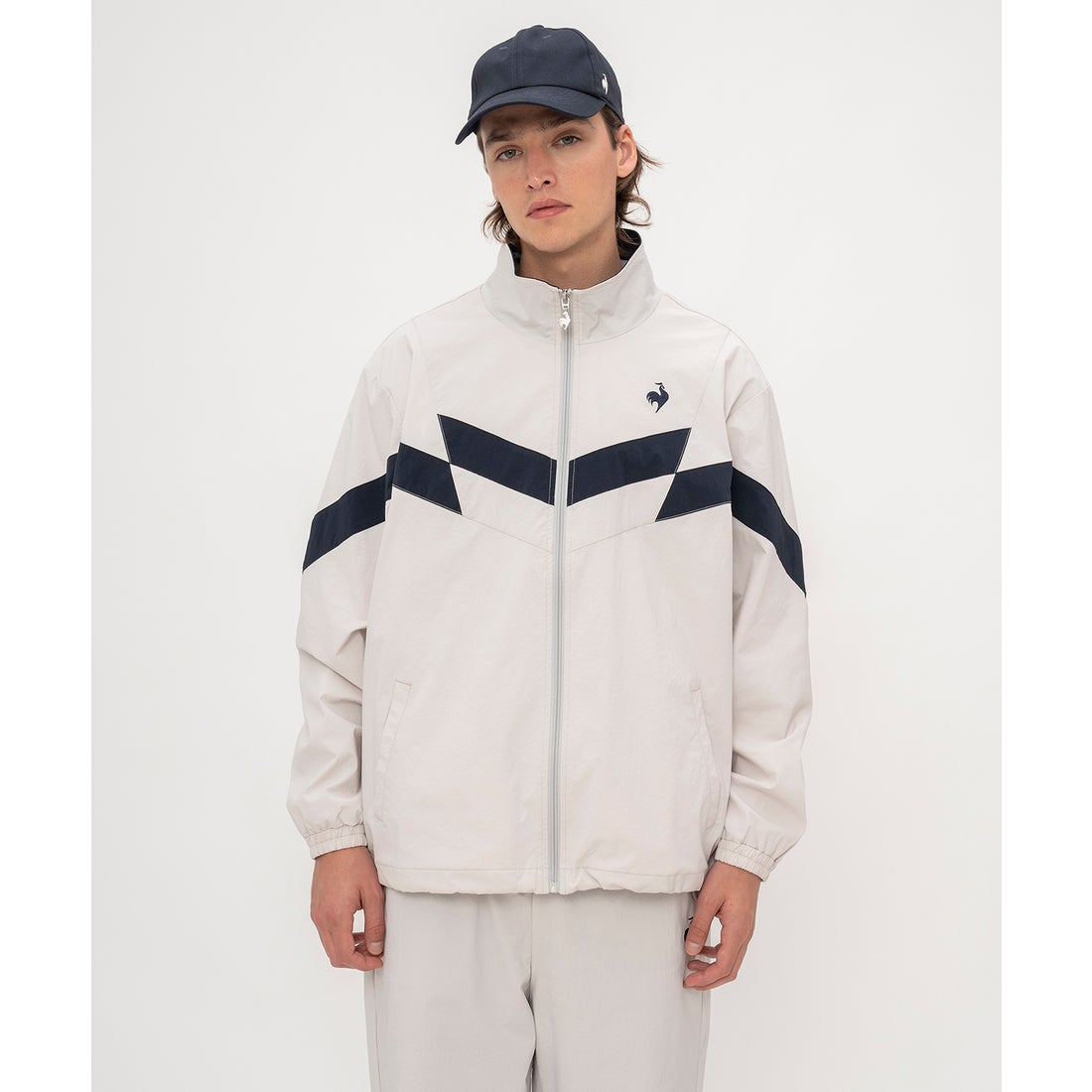 ルコックスポルティフ le coq sportif ナイロンクロスジャケット